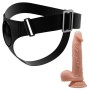 PRETTY LOVE - Universeller Harness mit realistischem Dildo Kevin 19 cm, Naturfarben