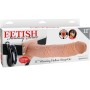 FETISH FANTASY SERIES - Vibrations-Hohl-Strap-On mit Hohlkugeln 27,9 cm Hautfarben
