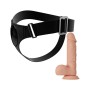 PRETTY LOVE - Universeller Harness Slip mit Dildo Jerry 21,8 cm Naturfarben
