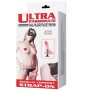 BAILE - Verstellbares Harness mit realistischem Penis und Ultra Passionate Slip 15,5 cm