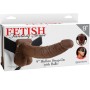 FETISH FANTASY SERIES - 9 Hollow Strap-On mit Hohlkugeln 22,9 cm Braun