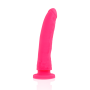 DELTA CLUB - Harness + Dildo aus medizinischem Silikon, 17 cm x 3 cm, Rosa