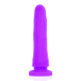 DELTA CLUB - Harness + Dildo Lila aus medizinischem Silikon 20 cm x 4 cm