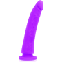 DELTA CLUB - Harness und Dildo aus medizinischem Silikon, lila, 23 cm