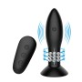 MR PLAY Analplug mit rotierenden Kugeln und kabelloser Fernbedienung, schwarz