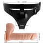 PRETTY LOVE - Harness Briefs Universeller Gurt mit 20 cm Dildo in Hautfarbe