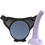 DILLIO - Body Dock Violettes Universal-Harness mit Platinum-Silikon-Dildo