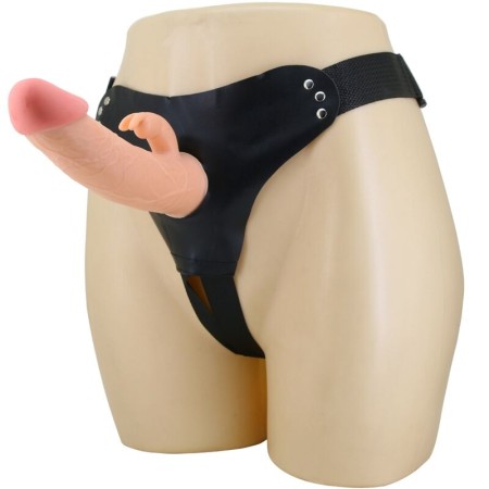 PRETTY LOVE - MAVIS Universal Harness Slip mit 19 cm Dildo in Natur