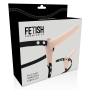 FETISH SUBMISSIVE HARNESS - Silikon Vibrator 15 cm Flesh