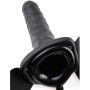 FETISH FANTASY SERIES - Vibrations-Hohl-Strap-On 19 cm Schwarz