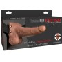 FETISH FANTASY SERIES - Verstellbares Geschirr mit realistischem Penis, wiederaufladbaren Hoden und 15 cm Vibrator