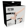 FETISH SUBMISSIVE HARNESS - Doppelpenetration Vibrator Flesh Up