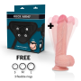 ROCKARMY Arnes + Rotierender und Vibrations-Hawk Dildo 22 cm