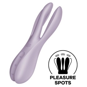 SATISFYER - THREESOME 2 VIBRATOR VIOLETT – 3 Motoren, 12 Vibrationsprogramme