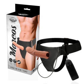 HARNESS ATTRACTION - Hohler Strap-On Verlängerer mit Vibrator 15 cm x 5 cm