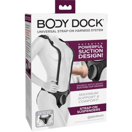 PIPEDREAMS Body Dock Strap-On Hosenträger - Innovativer Saugnapf-Halter für Dildos