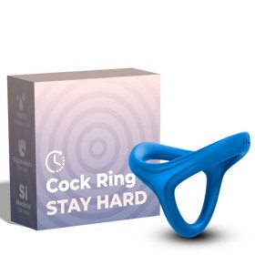 ARMONY TRESOR Doppel-Silikon-Ring Blau – Penisring mit ergonomischem Design