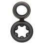 CalExotics Alpha Dual Magnum Ring Schwarz - Premium Silikon Erektionsring