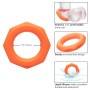 CALEXOTICS Alpha Sexagon Ring Orange - Elastischer Premium-Silikon Penisring