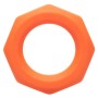 CALEXOTICS Alpha Sexagon Ring Orange - Elastischer Premium-Silikon Penisring