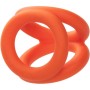 CalExotics Alpha Triple Penisring Orange – Premium Silikon, 3-fach elastisch
