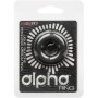 CalExotics Alpha Prolong Medium Ring Schwarz - Premium Silikon Penisring