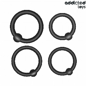 ADDICTED TOYS - Set aus vier Silikon-Druckringen für intensivere Erlebnisse