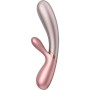 SATISFYER Hot Lover Vibrator in Rosa & Beige mit App-Steuerung und Heizfunktion