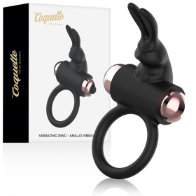 Coquette Chic Desire Vibrationsring - Schwarz/Gold, Silikon