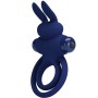 PRETTY LOVE - Darey Doppel-Vibrationsring Rabbit Blau