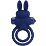 PRETTY LOVE - Darey Doppel-Vibrationsring Rabbit Blau
