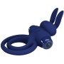 PRETTY LOVE - Darey Doppel-Vibrationsring Rabbit Blau