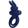 PRETTY LOVE - Darey Doppel-Vibrationsring Rabbit Blau