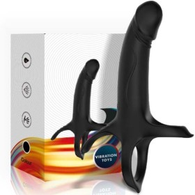 ARMONY - Dildo mit Ring & Vibrator Schwarz