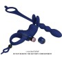 PRETTY LOVE AYAD Vibrationsring mit Analplug Blau