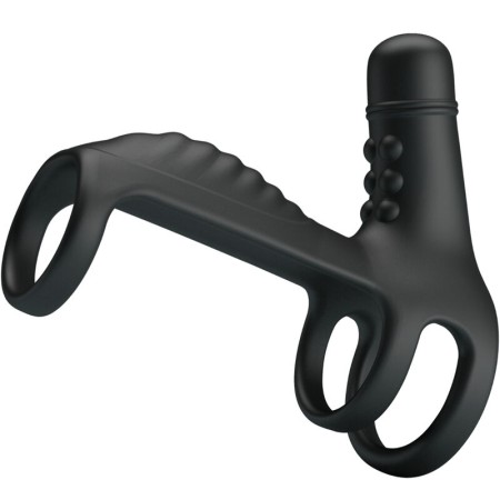 PRETTY LOVE - Elastische weiche Silikon-Extensionshülle mit 10 Vibrationsmodi