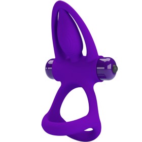 PRETTY LOVE - Vibrationsring aus violettem Silikon mit 10 Vibrationsmodi