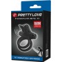 PRETTY LOVE Doppel-Vibrationsring mit schwarzem Stimulator