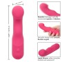 CalExotics Pixies Curvy Rosa - Flexibler Silikon-Massagestab mit 10 Vibrationsmodi