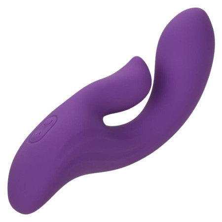 CALEXOTICS - Stella Dual Pleaser Violett - Leistungsstarker Dual-Massagegerät aus flüssigem Silikon