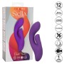 CALEXOTICS - Stella Dual Pleaser Violett - Leistungsstarker Dual-Massagegerät aus flüssigem Silikon