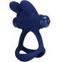 PRETTY LOVE - Francisco Doppel-Ring Vibrator Rabbit Blau