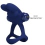 PRETTY LOVE - Francisco Doppel-Ring Vibrator Rabbit Blau