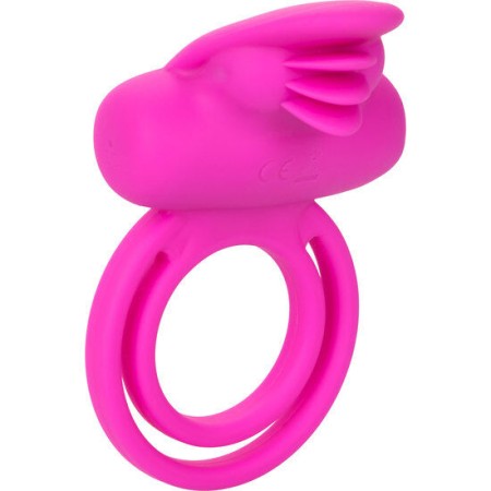 CALEXOTICS - Dual Clit Flicker Enhancer Doppelte Silikon-Vibrationsring in Rosa