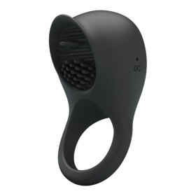 PRETTY LOVE Penisring mit vibrierender Zunge, schwarz