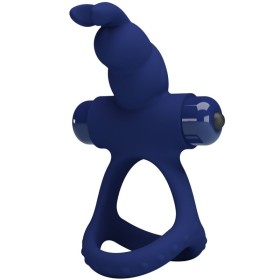 Pretty Love Luchito Doppel-Vibrationsring Rabbit Blau