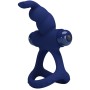 Pretty Love Luchito Doppel-Vibrationsring Rabbit Blau