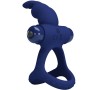 Pretty Love Luchito Doppel-Vibrationsring Rabbit Blau