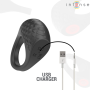 INTENSE CLOVER Vibrationsring für Penis mit 10 Vibrationsmodi, Schwarz