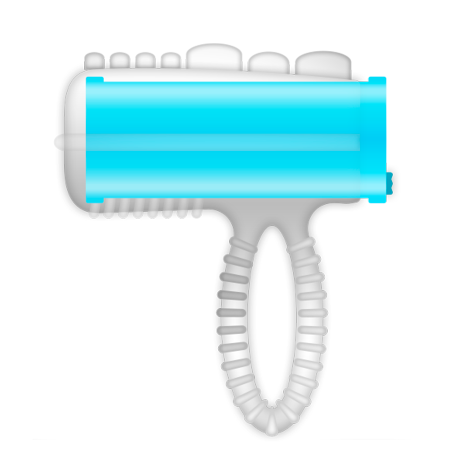 CASUAL LOVE - Ring Zungenvibrator Blau